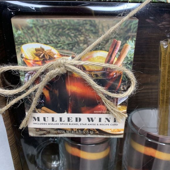 The Mulled Wine Hot Drink Set Cocktail Mug Gift Box Spice Blend Recipe Holiday - Picture 2 of 13